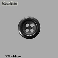 Пуговицы 192 22L (144шт) цв.черный 