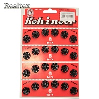 Кнопка пришивная Koh-i-noor №6 цв.черный 