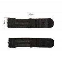 Удлинитель для бюстгалтера TBY.29424 1 крючек 1,9см (4шт) цв.черный