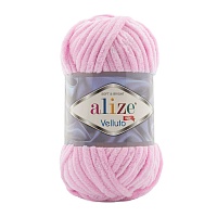 Пряжа Alize "Velluto" (100гр) цв.031 детский розовый