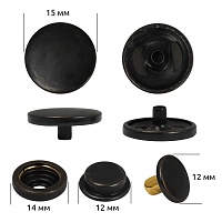 Кнопка 15мм Delta TBY нержавеющая сталь (36шт) цв.оксид