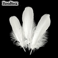 Перо Realtex Гусиное 13-18 см цв.белый