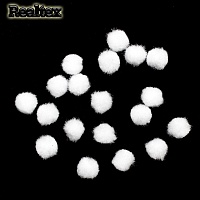 Помпоны  Realtex для рукоделия 10мм цв.белый 