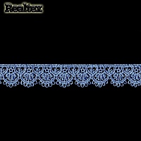 Кружево  гипюр  Реалтекс  18мм LF-190/CS091 цв.668 джинсовый