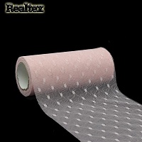 Фатин Реалтекс "Горох" средней жесткости ш.150мм цв.09 пыльная роза