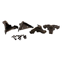 Ножки для шкатулок декоративные "Промысел" WF-031 4,1*2,4см (4шт) цв.бронза  