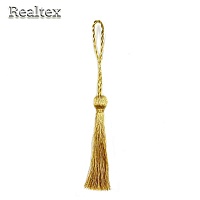 Кисточки металлизированные дл.90мм KM-09 цв.золото