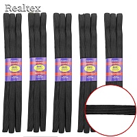 Резинка-вздержка прочная  10мм PP 37 вязанная (5шт*10м) цв.чёрный