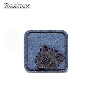 Термоаппликации джинсовые  Реалтекс R-3089 "Квадрат" цв.синий