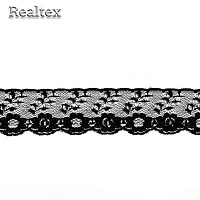  Кружево капроновое Реалтекс  35мм SG 296 цв.черный