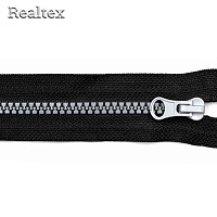 Молния трактор Т.5  60см разъемная цв.черный/серебро 