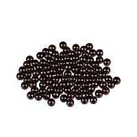 Бусины  4мм "Zlatka" PB (100шт) цв.22 тёмно-коричневый