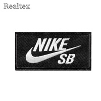  Термоаппликации  Realtex RT-198 "NIKE SB" цв.черный/белый