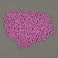 Бусины пластик Реалтекс  4мм под жемчуг (100гр) цв.093 тёмно-сиреневый