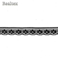 Кружево капроновое Реалтекс  15мм SC 136-1 (25м) цв.черный
