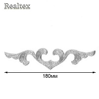 Термоаппликации орнамент Реалтекс R-2263 цв.серебро
