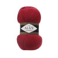 Пряжа Alize "Lana Gold" (0,5кг) цв.056 красный