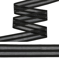 Резинка декоративная 40мм ET20.054002 цв.чёрный