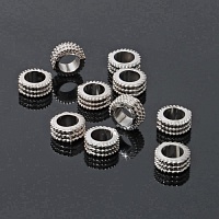 Кримп 9908550 для бижутерии (10шт) цв.серебро