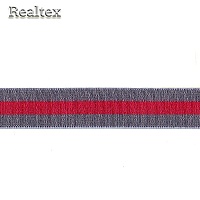  Резинка бельевая  Realtex 30мм 9131-25 цв.серый/розовый