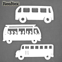 Заготовка для декорирования Автобусы 30см (пенопласт пористый)