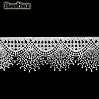 Кружево Realtex гипюр  55мм 8G8098 цв.белый