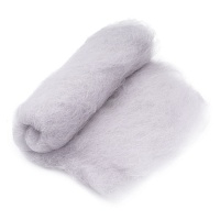 Шерсть для валяния (100гр) "Ангорка для творчества"Камтекс" цв.008 серебристый