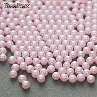Бусины без отверстия Реалтекс 4мм 500гр цв.15 розовый
