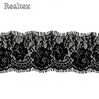 Кружево Realtex "реснички"  90мм LG 2010 цв.черный