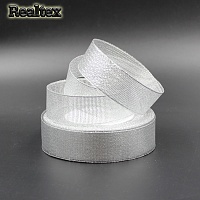  Лента металлизированная Реалтекс 25мм (22,8м) цв.серебро