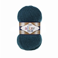 Пряжа "Angora Real 40" (100гр) цв.017 петроль