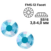 Стразы термоклеевые DMC SS-16 цв.Aquamarine AB