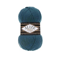 Пряжа Alize "Super Lana Klasik" (100гр) цв.212 петроль