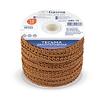 Тесьма "Булет" GBL-15 13мм цв.122-рыжий