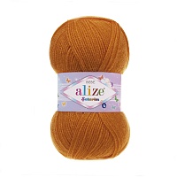 Пряжа Alize "Sekerim Bebe" (100гр) цв.037 оранжевый