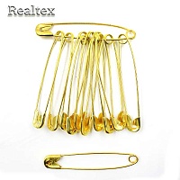 Булавки английские "Реалтекс" №4 цв.золото 