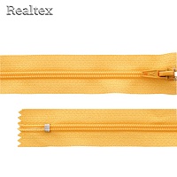 Молния витая G004A Т.4 20см неразъемная замок автомат цв.111 св.оранжевый