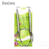 Спицы металл круговые на тросике Реалтекс 100см №8,0 (10шт) 