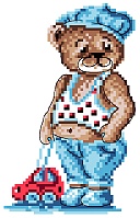 Рисунок на канве МП №1915 "Тедди" 16*20см