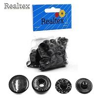 Кнопка "Alfa" 12,5мм №54 "Realtex" (50шт) цв.оксид