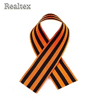 Лента "Георгиевская" ш.24мм Premium термонарезка, дл.40см